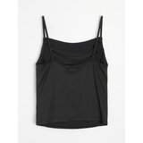 Sinsay Top na naramenice s ukrasnim nabiranjem | shoptok.hr