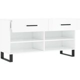  Klupa za cipele sjajna bijela 102x35x55 cm konstruirano drvo | shoptok.hr