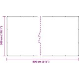  Prozirna cerada s ušicama 3x8 m polietilen | shoptok.hr