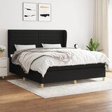  The Living Store Box spring postelja z vzmetnico črna 180x200 cm blago - Box Spring Postelja, (21450168) Cene