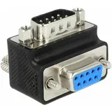 VGA adapter [1x VGA-vtič 1x VGA-vtičnica] 90° zavrten\, črn\, nastavljiv (20430126)