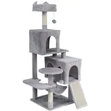 ANIMALS Grebalica za macke siva vise nivoa 45x45x137 cm RA-1006