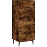  Visoka komoda dimljeni hrast 34,5x34x180cm konstruiranog drva | shoptok.hr