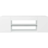 vidaXL TV omarica z LED lučkami bela 90x39x30 cm | Shoptok.si