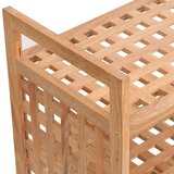 vidaXL regal za čevlje s predalom 70x27x81 cm trdna orehovina | Shoptok.si
