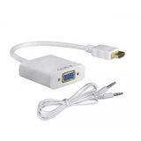 E-green Adapter HDMI (M) - VGA D-sub (F) + Audio kabl 3.5mm (MM) beli Cene