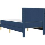  Okvir kreveta s madracem s uzglavljem Plava 80 x 200 cm tkanina - Plava 80 x 200 cm | shoptok.hr