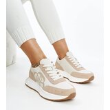 Gemre White-beige leather sneakers Salimah | shoptok.hr