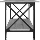  Stolić za kavu sonoma sivi 80x45x45 cm od drva i željeza | shoptok.hr