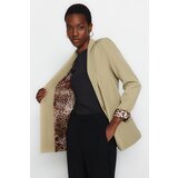 Trendyol Light Khaki Regular Woven Blazer Jacket with Lining Detailed | Shoptok.si