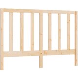 Maison Chic posteljno vzglavje - vzglavna omarica - nočna omarica 126x4x100 cm trdna borovina, (21704653) Cene