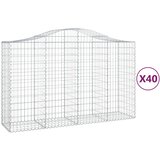  Lučne gabionske košare 40kom 200x50x120/140cm pocinčano željezo | Eponuda.ba