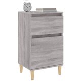  Noćni ormarići 2 kom boja dimljenog smeđi 40x35x70 cm | shoptok.hr