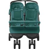  Otroški voziček za dvojčke zelen jeklen | Shoptok.si