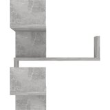  Zidne kutne police boja betona 40x40x50 cm konstruirano drvo | shoptok.hr