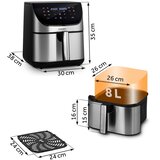 Berdsen friteza na vrući zrak 1700 W, 8 l, crna | shoptok.hr