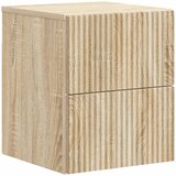  Noćni ormarić za montažu na zid Hrast sonoma 33 x 34,5 x 40 cm | shoptok.hr