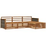 vidaXL Zunanja garnitura za sedenje Naravna 249,5 x 162,5 x 73 cm, (5000279917) | Shoptok.si