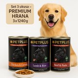  premium set 3 ukusa – piletina, jagnjetina, govedina 3x1240g Cene