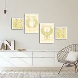 Wallity 4PBCT-18 multicolor decorative framed mdf painting (4 pieces) | ePonuda.com