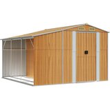  Vrtno spremište svjetlosmeđe 277 x 279 x 179 cm pocinčani čelik | shoptok.hr