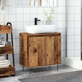 vidaXL Kopalniška omarica starinski les 58x33x60 cm inženirski les | Shoptok.si