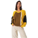 SKFK Puloverji Balene-Gots Knit - Yellow Večbarvna u