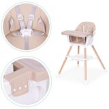 ECO TOYS Dječja stolica za hranjenje 2-u-1, bež, | shoptok.hr