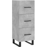  Visoka komoda siva betona 34,5x34x180 cm od konstruiranog drva | shoptok.hr