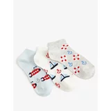 Koton 3-Piece Marine Printed Socks Set
