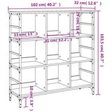  Komoda boja hrasta 102 x 32 x 103 5 cm od konstruiranog drva | shoptok.hr