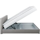 CARRYHOME POSTELJA Z VZMETNICO 90 cm x 200 cm , tekstil svetlo siva | Shoptok.si