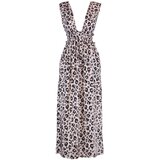 Trendyol Leopard Patterned Slit Detailed Viscose Beach Dress | shoptok.hr