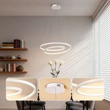  Brilagi-LED luster na sajli TWISTER LED/48W/230V, prigušiva, prečnik 50 cm, bela + daljinski upravljač | Eponuda.com