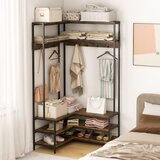 Pohištvo Kotna store omara za shranjevanje, dim. 90 x 90 x 178 cm, rustikalno rjava | Shoptok.si