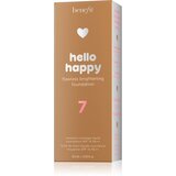 Benefit Hello Happy Flawless Brightening Foundation posvjetljujući tekući puder SPF 15 nijansa 07 Medium-Tan Neutral 30 ml | shoptok.hr