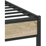 vidaXL Posteljni okvir brez vzmetnice hrast 90x200 cm inženirski les | Shoptok.si