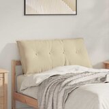 vidaXL Poglavni vzglavnik krema 100 x 50 cm Mikrofiber tkanina | Shoptok.si