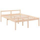  Krevet za starije osobe 135 x 190 cm bračni od masivne borovine | shoptok.hr