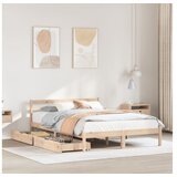 vidaXL Okvir kreveta bez madraca 120 x 200 cm od masivne borovine | shoptok.hr