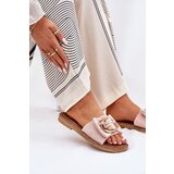 Boto Flat Women's Slippers With Decorative Detail Pink Nellodra | Shoptok.si