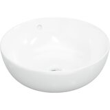 Maison Chic Umivalnik - Kopalna umivalnik - Lavabo bel 44x17 cm keramični okrogel, (21684723) Cene