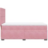  Box spring krevet s madracem ružičasti 100x200 cm baršunasti | shoptok.hr