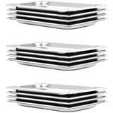 vidaXL Gastronomske posode 12 kosov GN 1/3 20 mm nerjaveče jeklo | Shoptok.si