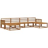 vidaXL Zunanja garnitura za sedenje 6 pcs Naravna Masiven les akacije, (5000280994) | Shoptok.si
