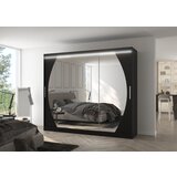 ADRK Klizni ormar s ogledalom CAMBE 250 cm - CRNA | shoptok.hr
