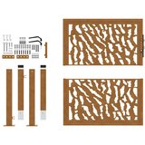  Vrtna vrata 100x100 cm Otporna na vremenske uvjete Čelik s Trakom Dizajn | shoptok.hr
