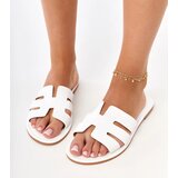 Gemre White slides adorned with cutouts Ragos | shoptok.hr