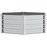  Povišena vrtna gredica 129 x 45 cm od pocinčanog čelika srebrna | shoptok.hr