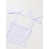 Sinsay Top na naramenice s ukrasnim nabiranjem | shoptok.hr